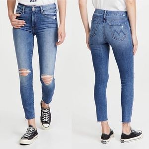 MOTHER the looker ankle fray jeans